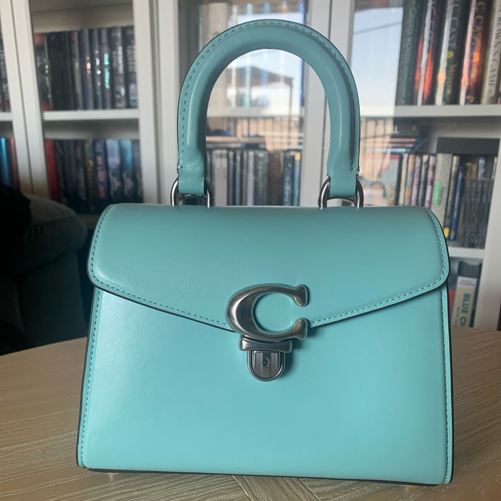 Coach Sammy Top Handle in Tiffany Blue